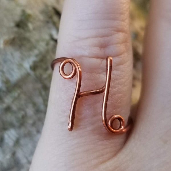 Initial Ring Silver H